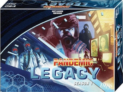 Z-Man Games Board Game Pandemic Legacy (Blue Edition) for 2-4 Players 13+ Years ZMG71170 (EN)