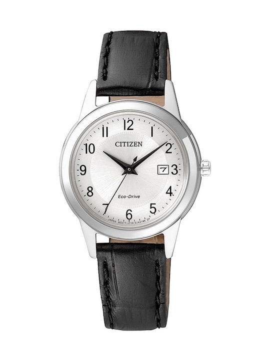 Citizen Women's Watch Eco - Drive with Black Leather Strap