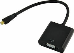 Powertech CAB-H032 micro HDMI male σε VGA female
