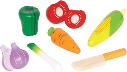 Hape Fruits & Vegetables Toy Λαχανικά made of Wood for 3+ Years Old 7pcs