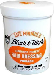 Black & White Lite Formula Genuine Pluko Hairdressing Pomade 200ml