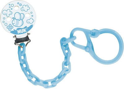 Nuk Lanț Accesorii pentru Suzete Αλυσίδα Πιπίλας Baby Blue din Plastic Albastru 10.750.590/bee 10750590