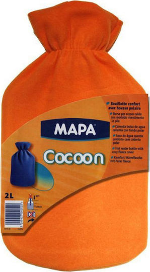 Mapa Cocoon Hot Water Bottle in Orange color with Cover General Use 2000ml