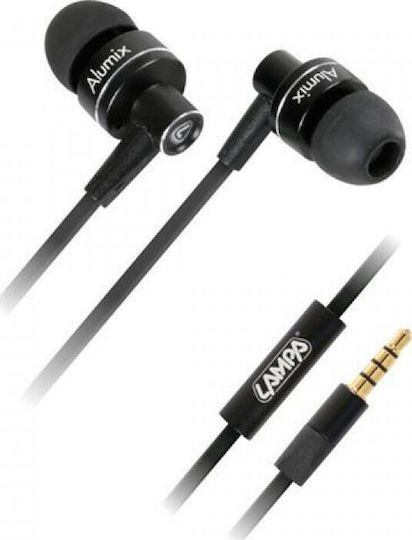 Lampa Alumix In-ear Handsfree Ακουστικά με Βύσμα 3.5mm Μαύρο