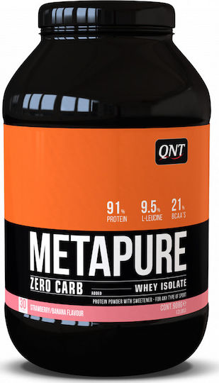 QNT Metapure Zero Carb Whey Isolate Protein Whey with Flavor Strawberry Banana 908gr