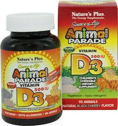 Nature's Plus Vitamin D3 for Immune System Boost Cherry 90 chewable tabs