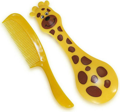 Lorelli Baby Brush & Comb Yellow 2pcs