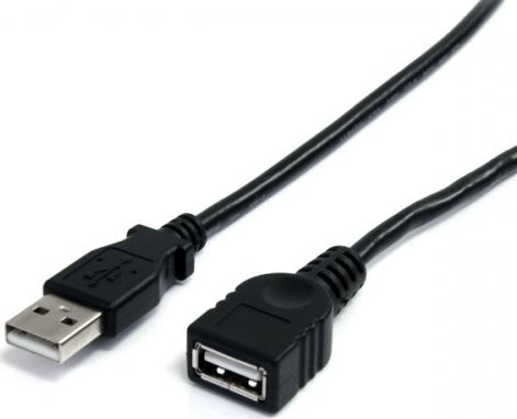 USB 2.0 Cablu USB-A - USB-A female Negru 5m 18031