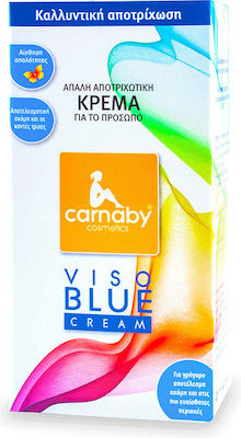 Carnaby Hair Removal Face Cream Viso Blue Suitable for All Skin Types 60ml