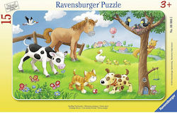 Kinderpuzzle Cute Animal Friends für 3+ Jahre alt+ Jahre 15pcs Ravensburger