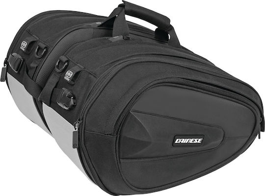 Dainese D-Saddle Bag Сет Мотоциклетни Кошници 30лт в Черен цвят