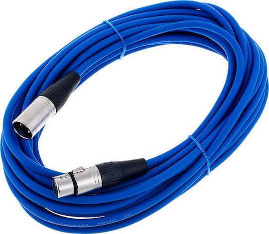 The Sssnake SM10BL XLR-Kabel XLR-Stecker – XLR-Buchse Blau 10 m SM10BL