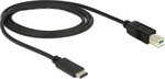DeLock 83601 USB 2.0 Kabel USB-C männlich - USB-B Schwarz 1m (83601)