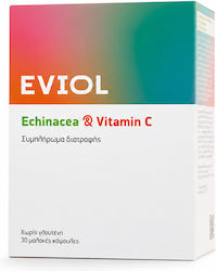 EVIOL Echinacea și Vitamina C 30 Capsule moi