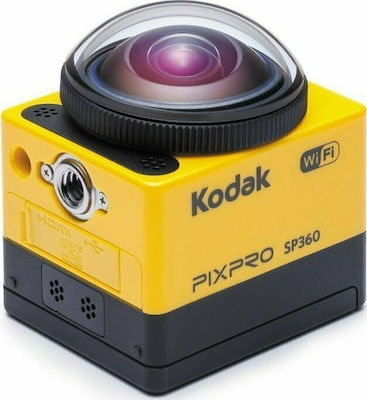 Kodak Pixpro SP360 WiFi Extreme SP360-EXT Action Camera Full HD (1080p) 360° Capture with WiFi Yellow