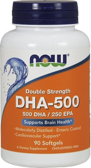Now Foods Double Strength DHA 500 90 Softgels