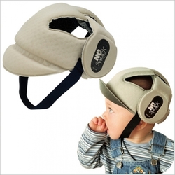 OK Baby No Shock Baby Head Protector of Fabric In Beige Colour 1pcs