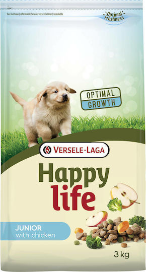 Versele Laga Happy Life Junior 3kg Dry Food for Puppies with Chicken