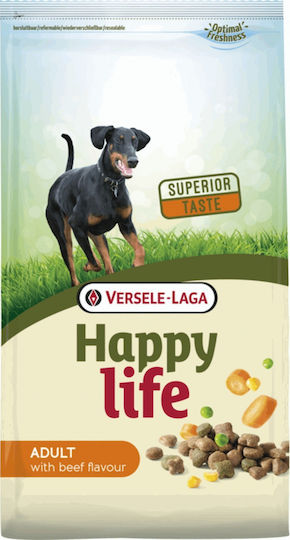 Happy Life Adult 15kg Dry Food for Adult Dogs with Calf
