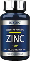 Scitec Nutrition Zinc 25mg 100 ταμπλέτες Scitec Nutrition Zinc 25mg 100 ταμπλέτες