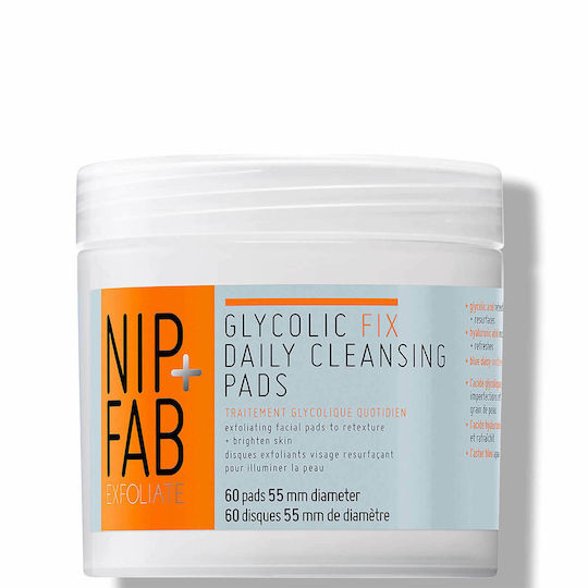 Nip+Fab Peeling Pads Προσώπου 60τμχ