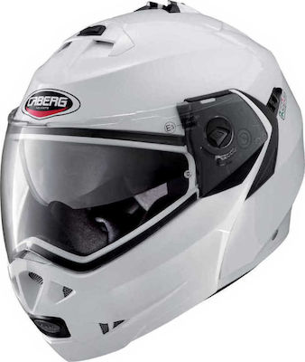 Caberg Duke Metal White Motorradhelm Aufklappbar ECE 22.05 1550gr CAB000KRA373