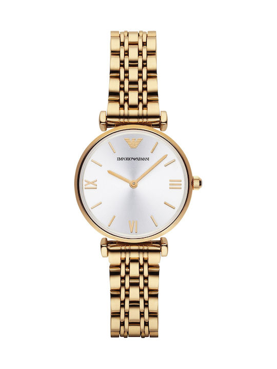 Emporio Armani Damen Uhr mit Gold Metallarmband AR1877 Skroutz