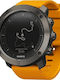 Suunto Traverse Stainless Steel 50mm Waterproof Smartwatch (Amber)