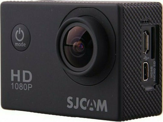 SJ4000 1080P Action Camera HD (720p) Υποβρύχια (με Θήκη) με Οθόνη 1.5" και Wi-Fi Μαύρη