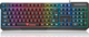 Motospeed K70 Gaming-Tastatur Volle Größe mit beleuchteten Tasten (Englisch US) Schwarz