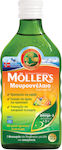 Moller's Cod Liver Oil Μουρουνέλαιο Κατάλληλο για Παιδιά 250ml Tutti Frutti