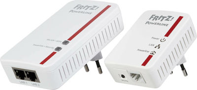 AVM Fritz! 540E Powerline Dual Kit Wi‑Fi 4 and 2 Ethernet Ports