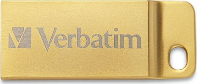 Verbatim Metal Executive 32GB USB 3.0 Stick Χρυσό