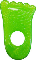 Munchkin Fun Ice Foot Beißring für Zahnen mit Gel aus Silikon für 0 m+ Grüner Fuß 1Stück 11324
