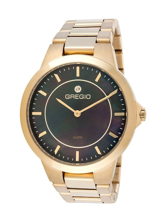 Gregio Uhr mit Gold Metallarmband GR109022