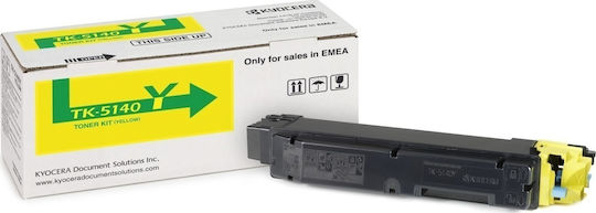 Kyocera TK-5140Y Original Toner Laser Printer Yellow 5000 Pages (1T02NRANL0)