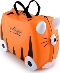 Trunki Tipu Tiger Детска куфар за пътуване с височина 31см в Оранжев цвят