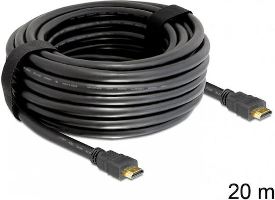 DeLock HDMI 1.4 Hochgeschwindigkeits 1080p 120Hz Kabel HDMI-Stecker - HDMI-Stecker 20m Schwarz