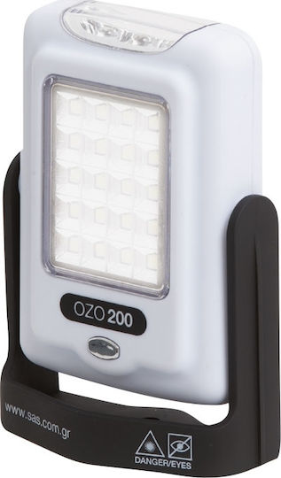 SAS Arbeitslampe Batterie LED IP20 Doppelte Funktion mit einer Helligkeit von bis zu 100lm Ozo 200