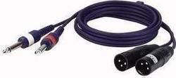 Audio Master THP004/1.5m XLR Cable Male - 6.3mm Male Black 1.5m