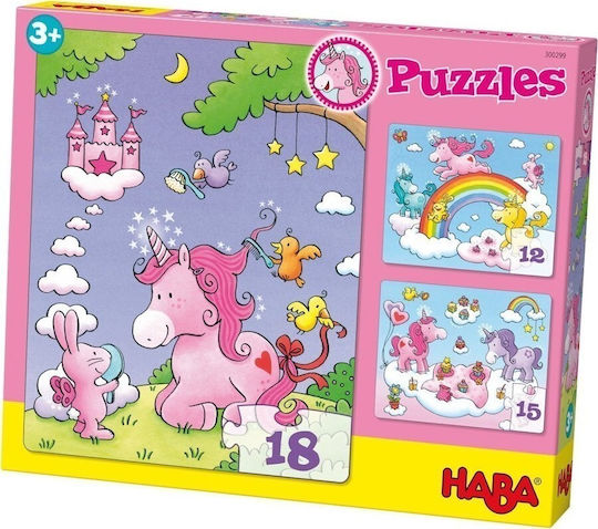 Kids Puzzle Little Pony & Glitter for 3+ years+ Years 18pcs Haba