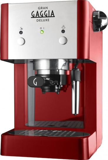 Gaggia Gran Deluxe RI8425/22 Automatic Espresso Machine 950W Pressure 15bar Red