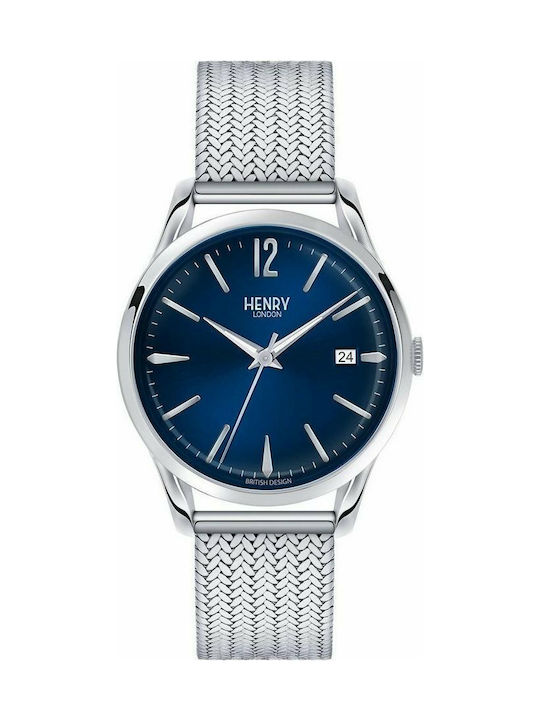 Henry London Knightsbridge Watch with Silver Metal Bracelet