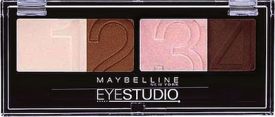 Maybelline Studio Quad Παλέτα με Σκιές Ματιών σε Στερεή Μορφή 02 Vivid Plums