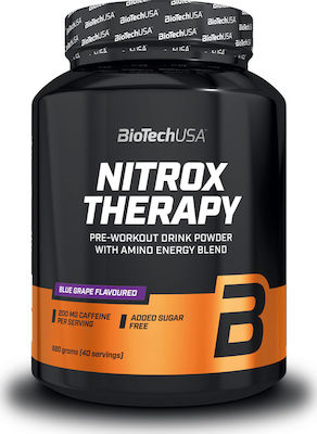 Biotech USA Nitrox Therapy Pre-workout Drink Powder with Amino Energy Blend 680gr Tropical Fruit