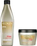 Redken Frizz Dismiss Set Hair Care Set for Smoothing for Frizzy Hair with Shampoo