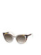 Fendi Women's Sunglasses with Brown Plastic Frame and Brown Gradient Lens FF 0136/S NY2/J6