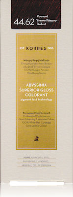 Korres Abyssinia Superior Gloss Colorant Боя за Коса Без амоняк 44.62 Кестен Интензивен червено-виолетов цвят 50мл