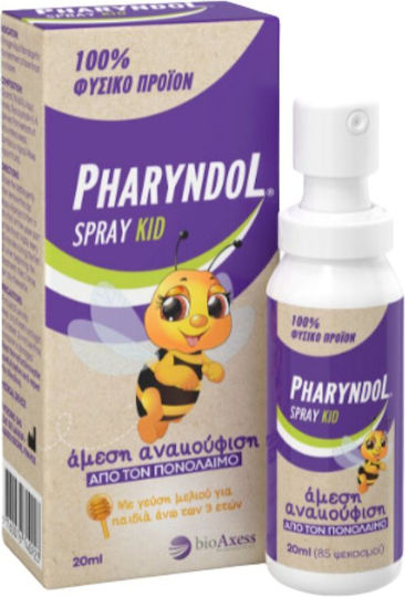 BioAxess Pharyndol Kids Spray for Productive Cough Honey 20ml