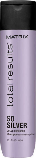 Matrix Total Results Sampon De Par Silver Color Obsessed Pentru Mâncărime Pentru Păr Vopsit 300ml